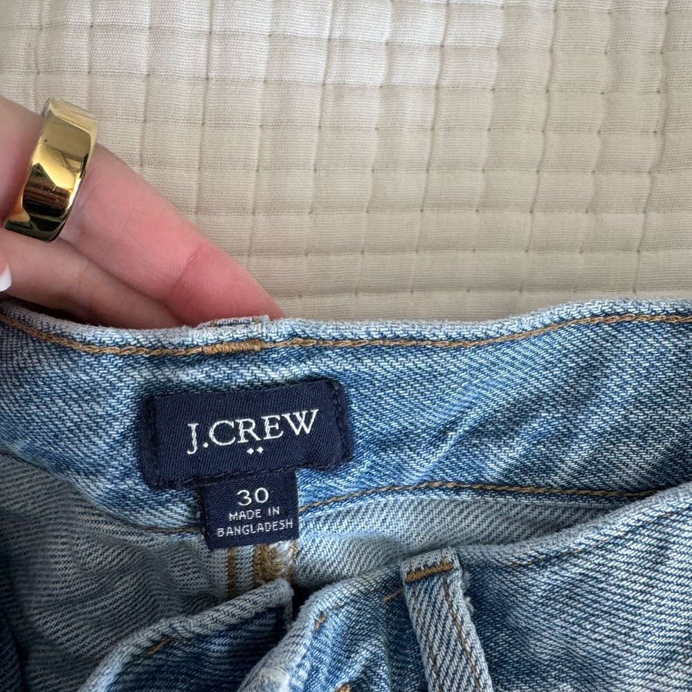 J. Crew High rise relaxed denim short - Picture 2 of 3